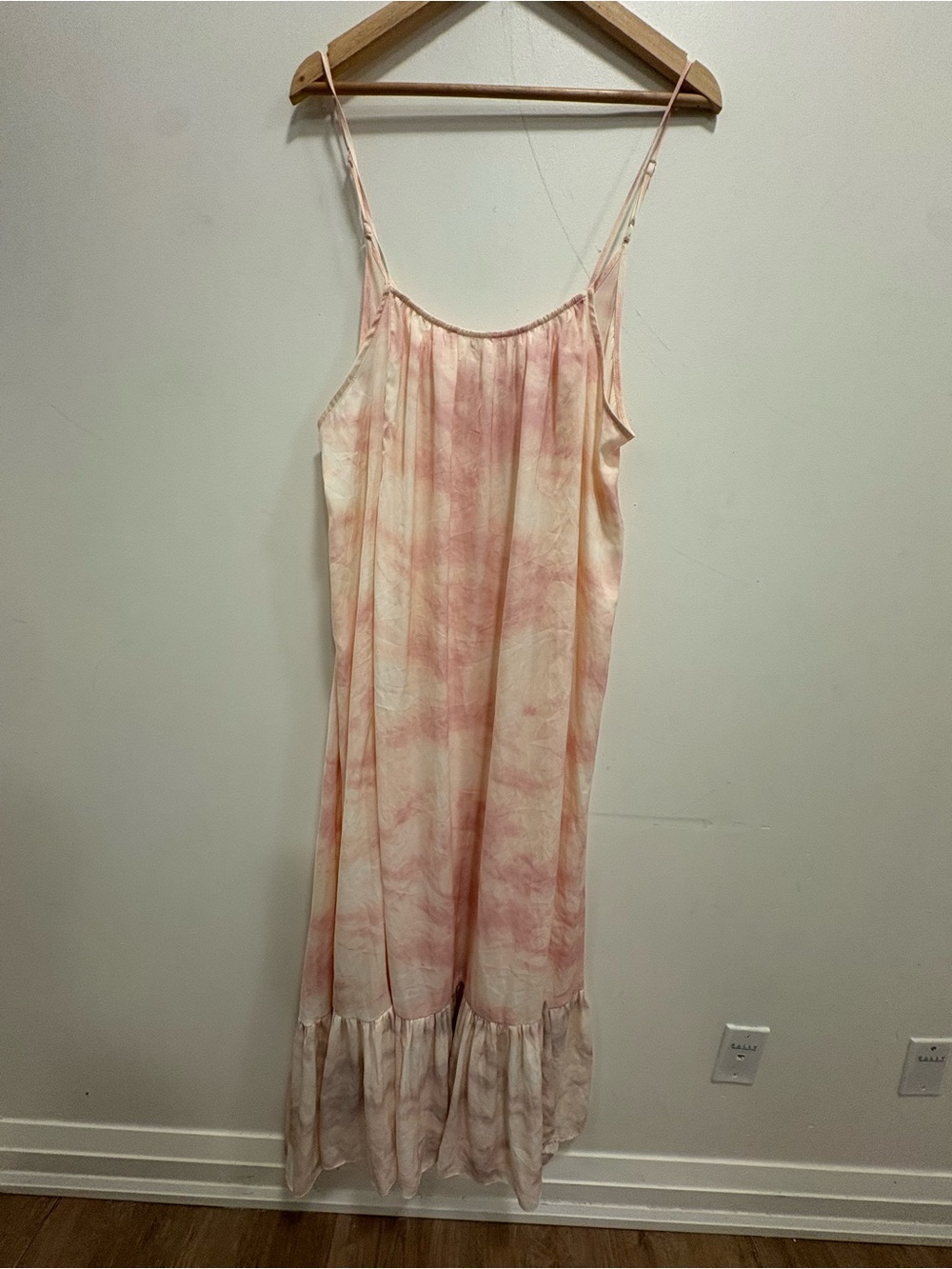 🌸Free People Intimately Full On Maxi Slip Dress Pink Purple Tie Dye A-Line US L - Picture 7 of 16